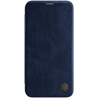 HKM-906195 Nalkin Qin Series Flip Leather Case for iPhone 12 Pro Max - Solid Color Business Style