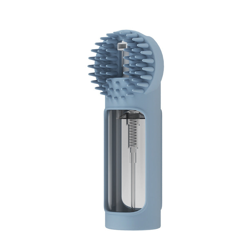 HKM-9062077 Silicone 2-in-1 Multi-Functional Pet Bath Brush for Gentle Grooming and Bathing