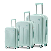 HKM-906323 3-Piece Spinner Luggage Set with Matching Carry-On - Sleek and Functional Travel Solution