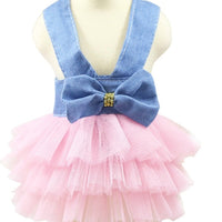 HKM-9064637 Striped Mesh Skirt Dress for Small Dogs and Cats ¨C Available in Various Colors and Sizes