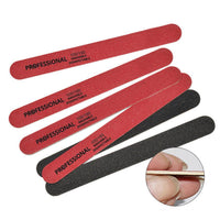 HKM-906579 Double-Sided Birch Sanding Strips with Sandpaper for Veneer Nail Shaping - 50pcs Package