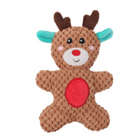 HKM-9067069 Plush Dog Toy with Sound Generator for Dental Health and Interactive Play