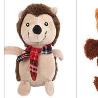 HKM-9067069 Plush Dog Toy with Sound Generator for Dental Health and Interactive Play