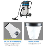 HKM-906835 90L High-Power Yellow Vacuum Cleaner for Commercial and Industrial Use