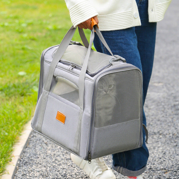 HKM-9068477 Foldable Pet Diaper Bag for Small Dogs and Cats - Breathable Oxford Cloth Shoulder Handbag in Multiple Colors