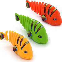 HKM-906899 Multicolor Wind-Up Wiggle Fish Toy for Babies and Toddlers