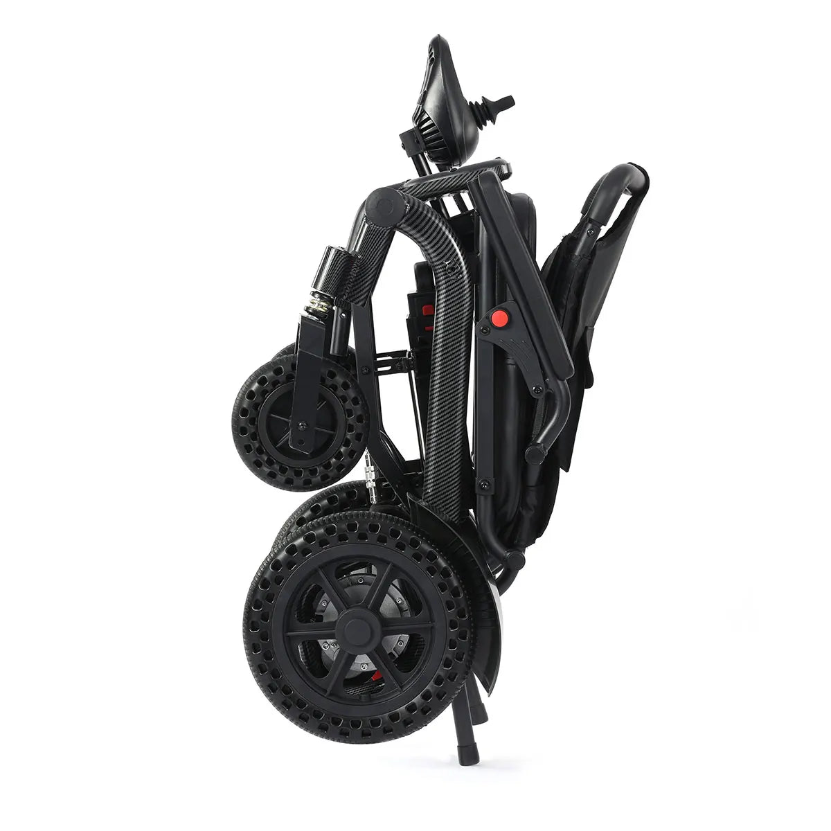 HKM-906963 Collapsible Aluminum Electric Wheelchair with Removable Lithium Battery, 180W Dual Motor