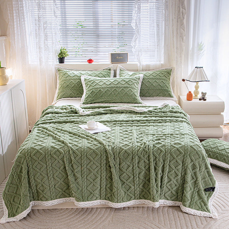 HKM-907091 Solid Color Multi-Functional Blanket in Taffeta Velvet – Various Sizes Available