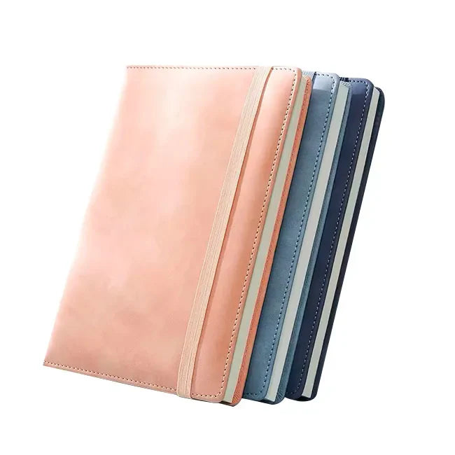 HKM-907219 Custom A5 PU Leather Planner Notebook with Elastic Band