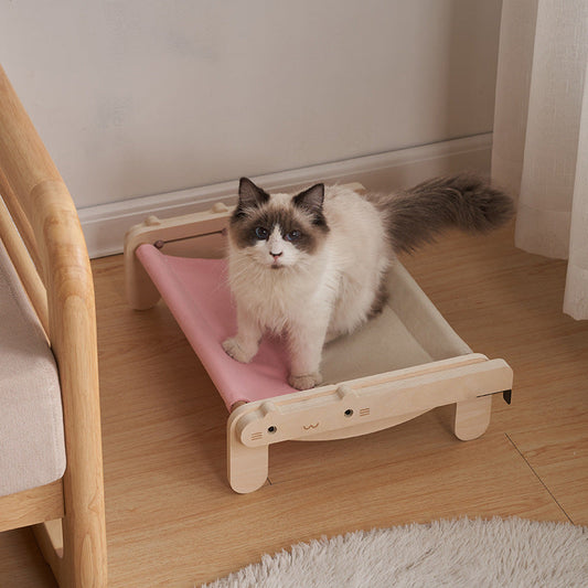 HKM-907283 Solid Wood Removable and Washable Pet Bed in Various Colors for Cats and Dogs