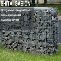 HKM-907603 Welded Stone Gabion Cage Planter 200x100x50 cm for Garden and Landscaping