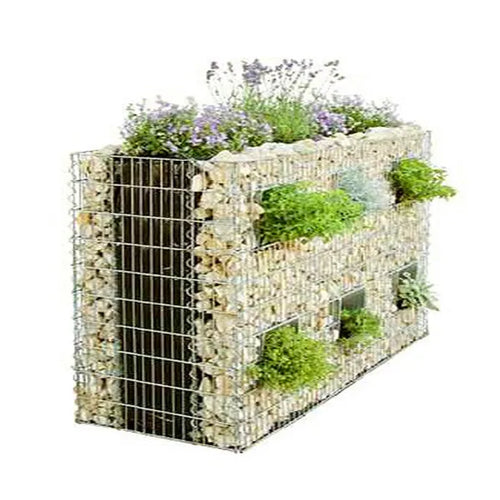 HKM-907603 Welded Stone Gabion Cage Planter 200x100x50 cm for Garden and Landscaping