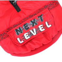 HKM-9076413 Cozy Padded Cotton Coat for Small Dogs – Casual Winter Wear in Black and Red
