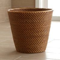 HKM-907667 Rattan Bathroom Accessories Set for Elegant Home Décor