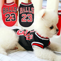 HKM-9077565 Fashionable Breathable Pet Sweatshirt Vest in Black and Red - Sizes S to XXL
