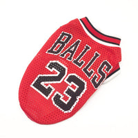HKM-9077565 Fashionable Breathable Pet Sweatshirt Vest in Black and Red - Sizes S to XXL