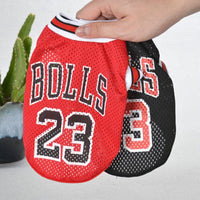 HKM-9077565 Fashionable Breathable Pet Sweatshirt Vest in Black and Red - Sizes S to XXL