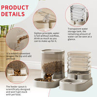 HKM-9077821 Large Capacity Automatic Pet Food and Water Dispenser for Outdoor Use