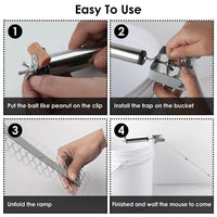 HKM-9077949 Rolling Mouse Trap with 19.69in Ramp for Effective and Humane Rodent Control