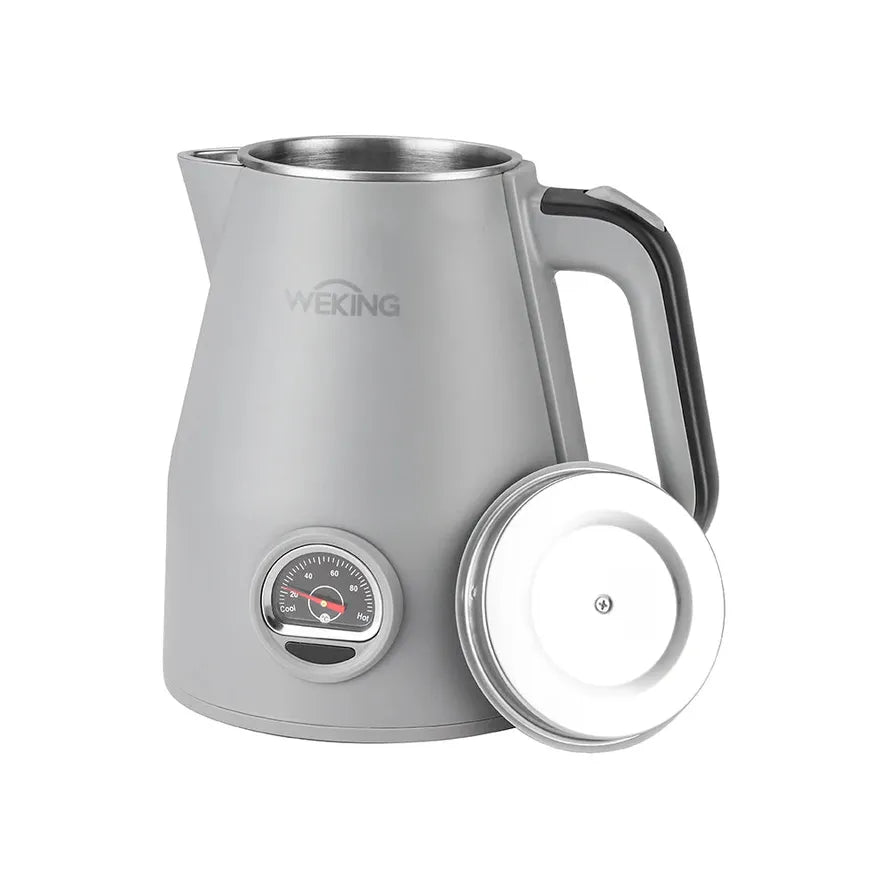 HKM-907859 Modern Stainless Steel Electric Kettle - 1.8L Capacity, 1500W Power for Quick Water Boiling