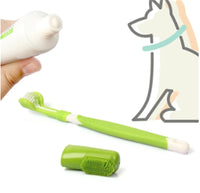 HKM-9079613 Silicone Finger Cots for Dog Teeth, Ears, and Eye Care - Vanilla Scented Cleaning Tool