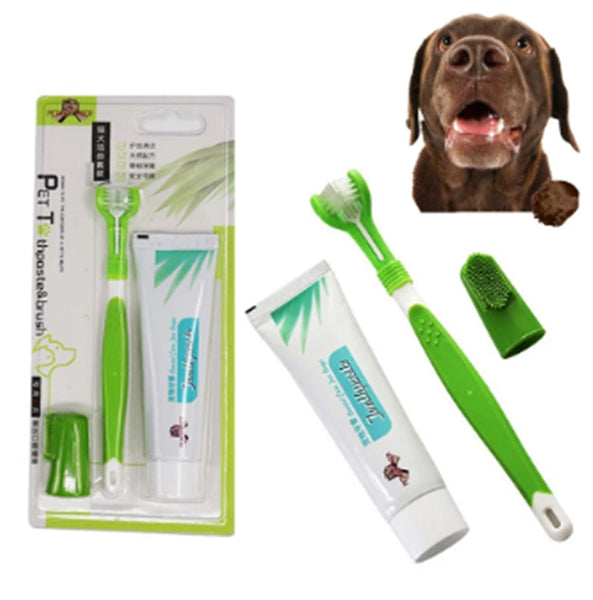 HKM-9079613 Silicone Finger Cots for Dog Teeth, Ears, and Eye Care - Vanilla Scented Cleaning Tool