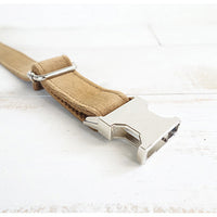 HKM-9079741 Camel Polyester Dog Collar with Thick Material for Durability