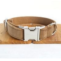 HKM-9079741 Camel Polyester Dog Collar with Thick Material for Durability
