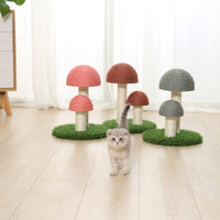 HKM-9081021 Natural Linen Cat Scratching Post with Cotton Rope and Various Styles