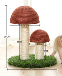 HKM-9081021 Natural Linen Cat Scratching Post with Cotton Rope and Various Styles
