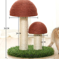 HKM-9081021 Natural Linen Cat Scratching Post with Cotton Rope and Various Styles