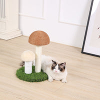 HKM-9081021 Natural Linen Cat Scratching Post with Cotton Rope and Various Styles