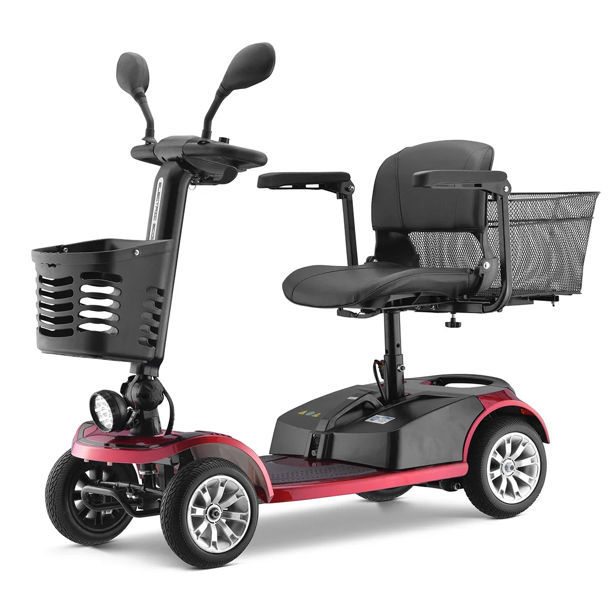 HKM-908115 4-Wheel Mobility Scooter for Seniors, All-Terrain, Quick Disassembly, 20KM Range, Max Speed 8KM/H, Foldable Design