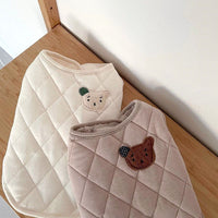HKM-9082173 Stylish Padded Coat Vest for Dogs in Autumn and Winter, Available in Coffee and White, Multiple Sizes