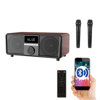 HKM-908243 Portable Dual 4 Inch Bluetooth Subwoofer Speaker with Microphone and Hi-Fi Sound for Home Theatre