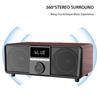 HKM-908243 Portable Dual 4 Inch Bluetooth Subwoofer Speaker with Microphone and Hi-Fi Sound for Home Theatre