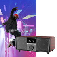 HKM-908243 Portable Dual 4 Inch Bluetooth Subwoofer Speaker with Microphone and Hi-Fi Sound for Home Theatre