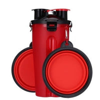 HKM-9083581 Portable Pet Water Cup with Folding Bowl - BPA-Free PP and TPE Material - 23cm Height, 11cm Diameter
