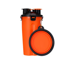 HKM-9083581 Portable Pet Water Cup with Folding Bowl - BPA-Free PP and TPE Material - 23cm Height, 11cm Diameter