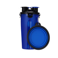 HKM-9083581 Portable Pet Water Cup with Folding Bowl - BPA-Free PP and TPE Material - 23cm Height, 11cm Diameter