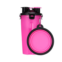 HKM-9083581 Portable Pet Water Cup with Folding Bowl - BPA-Free PP and TPE Material - 23cm Height, 11cm Diameter