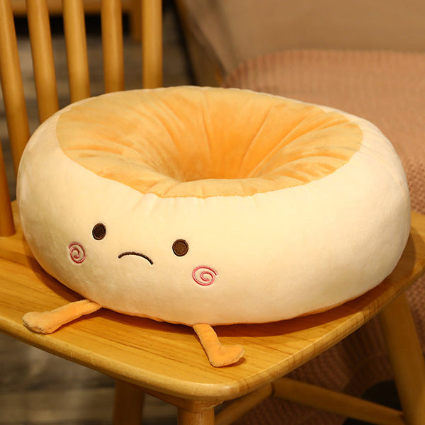 HKM-908371 Plush Floor Chair Cushion for Home and Office - Nordic Style Tatami Pudding Cushion, 38*38*14cm