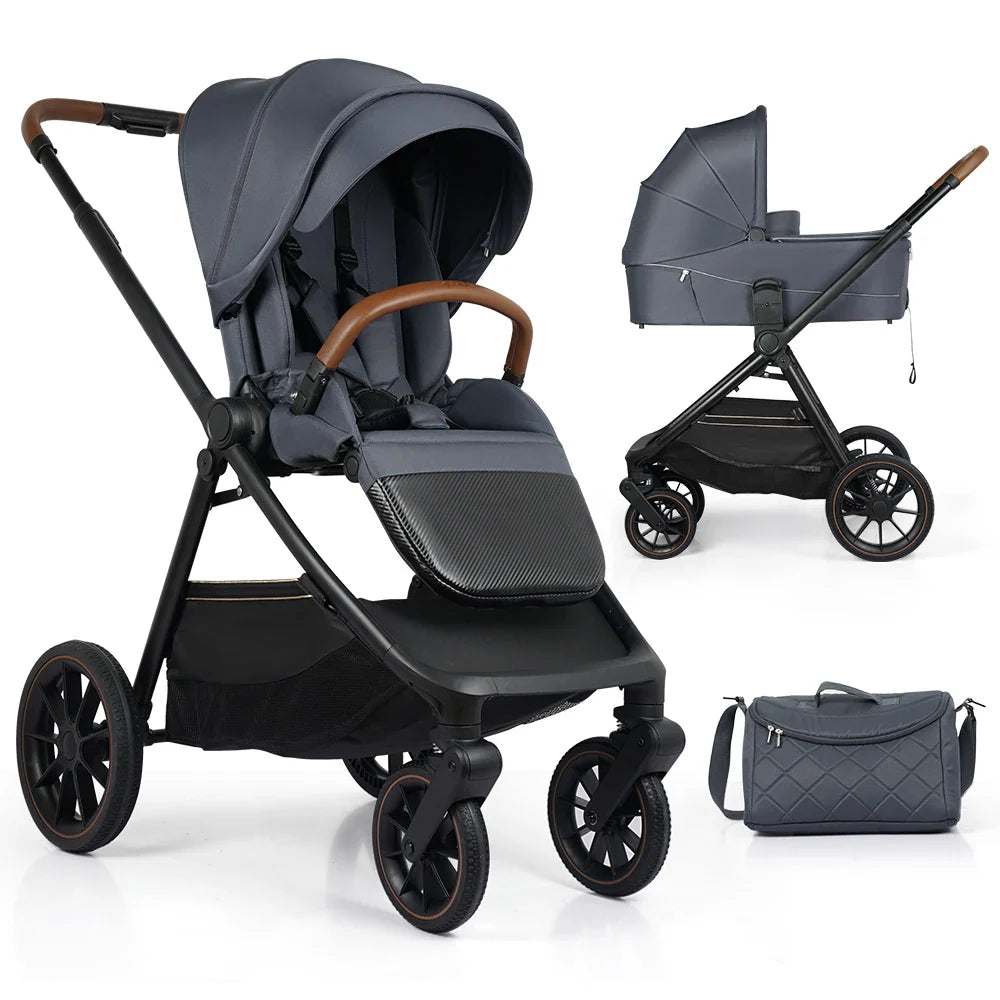 HKM-908435 Compact 2-in-1 Portable Baby Stroller and Pram - Lightweight Folding Design for Travel