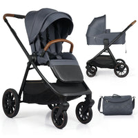 HKM-1908435 Compact 2-in-1 Portable Baby Stroller and Pram - Lightweight Folding Design for Travel