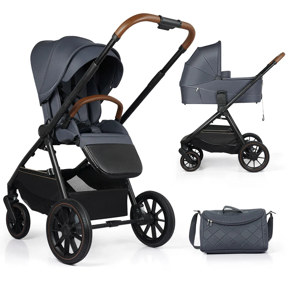 HKM-908435 Compact 2-in-1 Portable Baby Stroller and Pram - Lightweight Folding Design for Travel