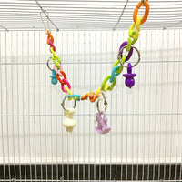 HKM-908499 Acrylic Chain Suspension Swing Toy for Birds
