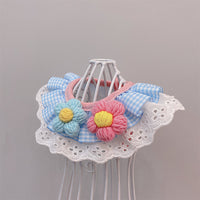 HKM-9085117 Pet Bib Scarf for Dogs and Cats - Adjustable Size in Blue Macaron or Orange Macaron