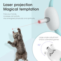 HKM-9085501 Smart Laser Cat Collar Interactive USB Rechargeable Hands-Free Teasing Toy for Kittens and Cats