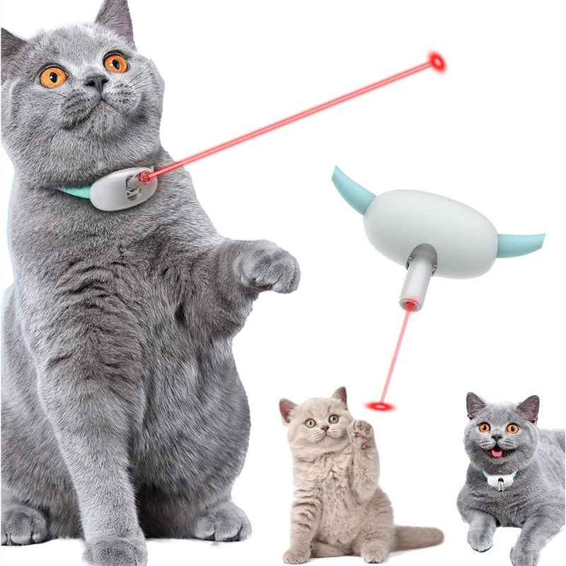 HKM-9085501 Smart Laser Cat Collar Interactive USB Rechargeable Hands-Free Teasing Toy for Kittens and Cats