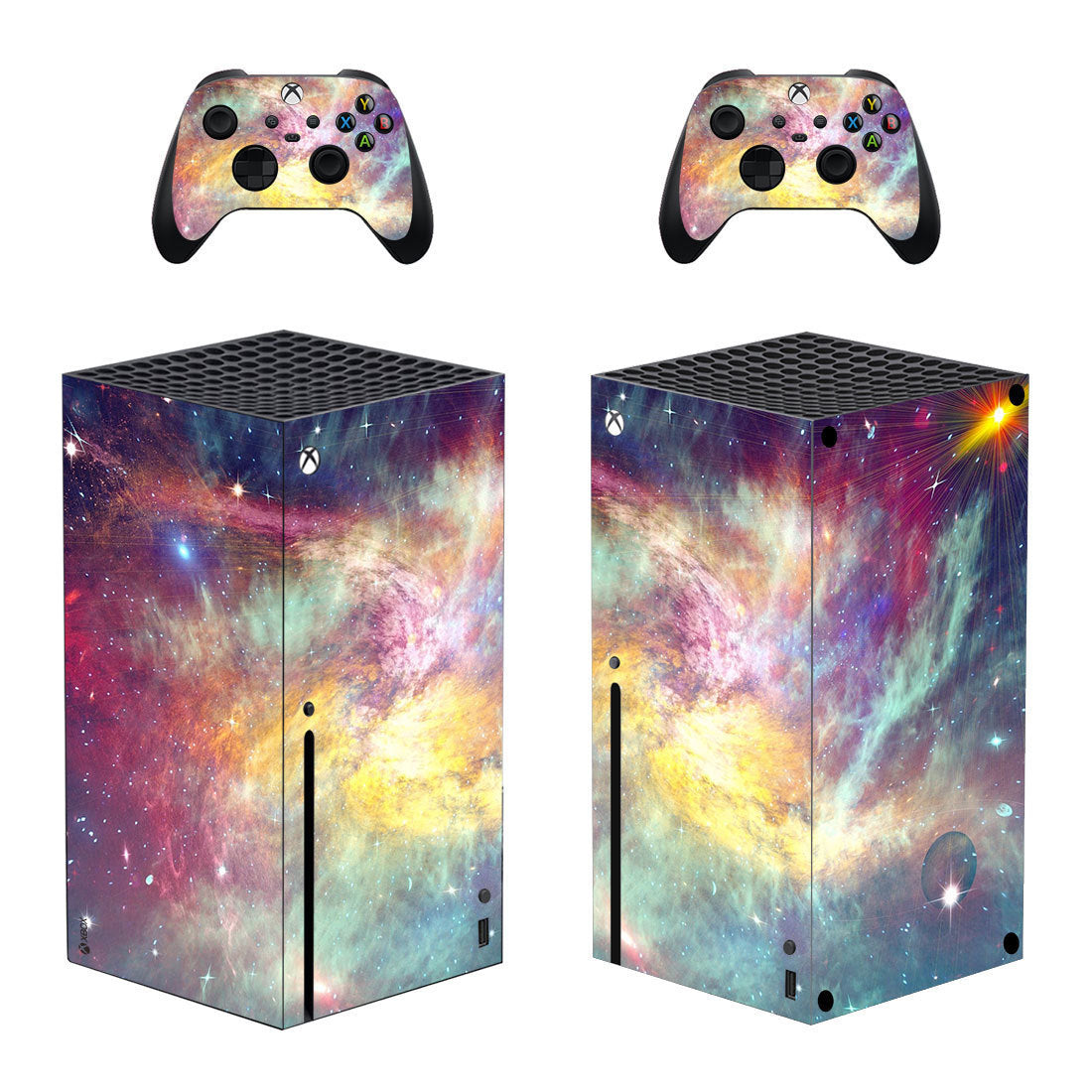 HKM-908563 Xbox Series X PVC Game Console Protection Sticker, Durable 0.04mm-0.08mm Thickness, Light-Blocking Film